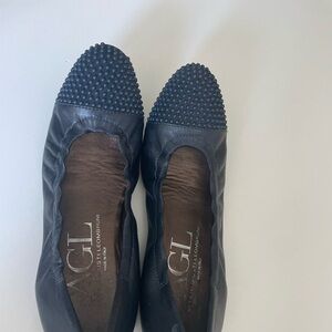 AGL Navy Studded Flats